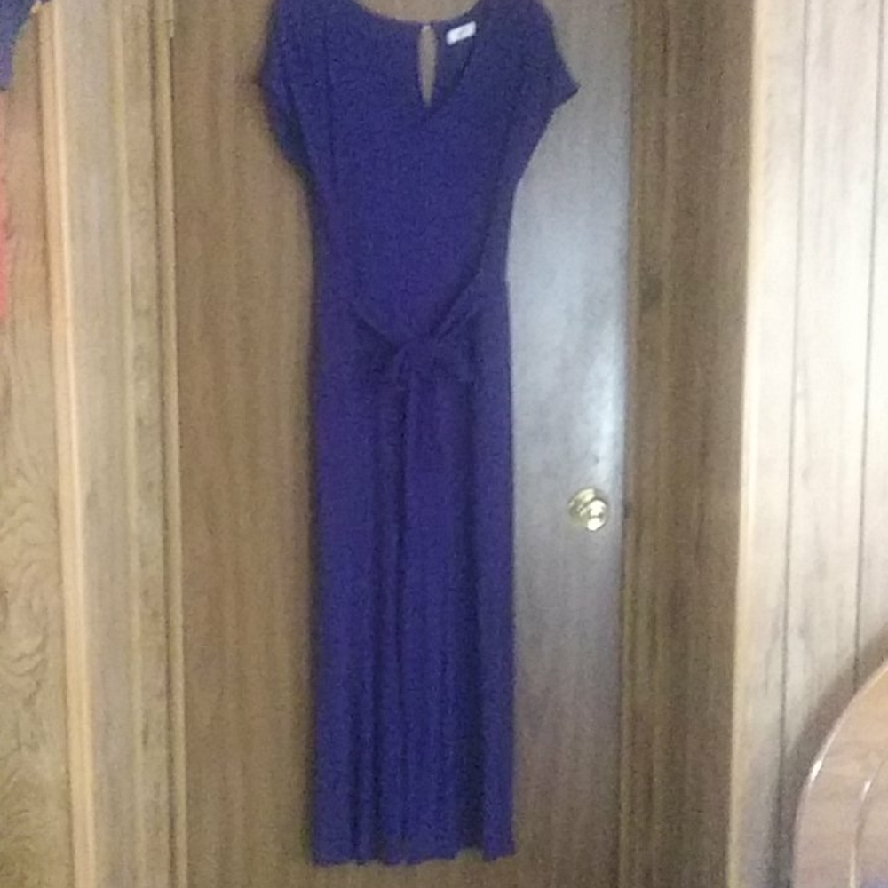 A blue jumpsuit